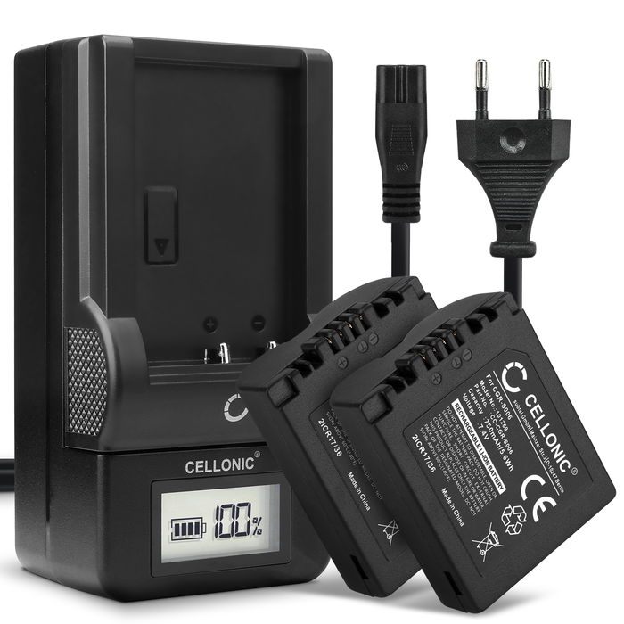 2x Panasonic CGR-S006E Baterías 750mAh de Cellonic 