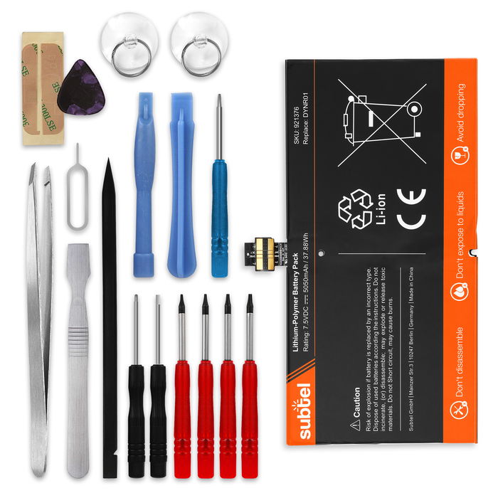 Microsoft Surface Pro 4 Batería 5050mAh 7.5V + Juego de herramientas de subtel