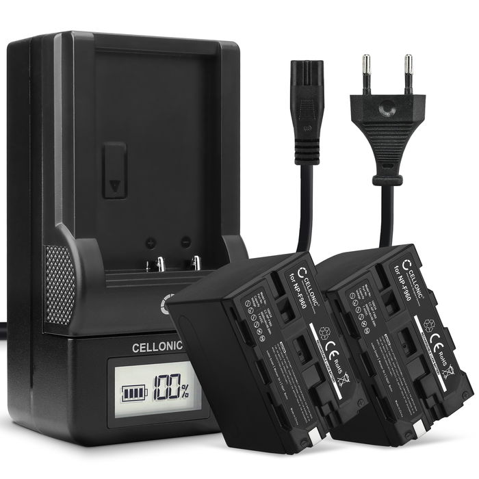 2x Batería Sony HXR-NX100 6600mAh + Cargador