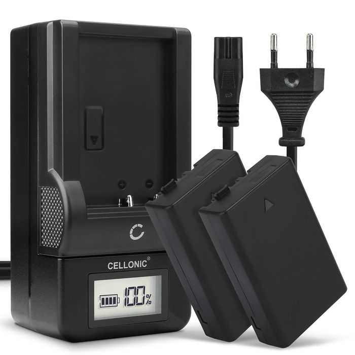 2x Pentax KF Batería 1100mAh 7.2V - 7.4V + Cargador de CELLONIC
