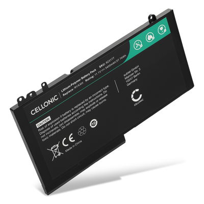 Batería Dell para ordenador portátil Dell Latitude 5450, E5450, E5550, 5550, E5570, E5270, 12 E5250, 3160, 93FTF 3400mAh 11.1V  de CELLONIC