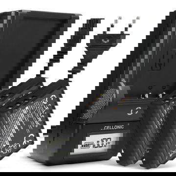 2x Bateria para Canon 1100D, Canon 4000D, Canon 1300D, Canon T3, Canon T6, Canon T5, Canon X50, Canon X80, Canon 1200D - Batería para Cámara Canon LP E10 1020mAh + Cargador Rápido LC-E10e / LC-E10