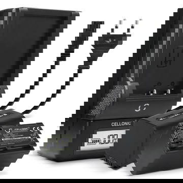 2x Bateria para cámaras Sony AX100 FDR-AX700 PXW-Z90 HXR-NX80 HDR-CX625 -CX680 -CX900 -CX450 NEX-VG30 VG20 -VG10 - NP-FV90 1500mAh + Cargador rápido Baterías recargables