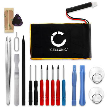 Batería para GPS Garmin Nüvi 760 760T 765 765T 700 710 710T 3590 - 361-00019-40 361-00019-11 (1250mAh) + Juego de herramientas Batería recargable, Batería de repuesto