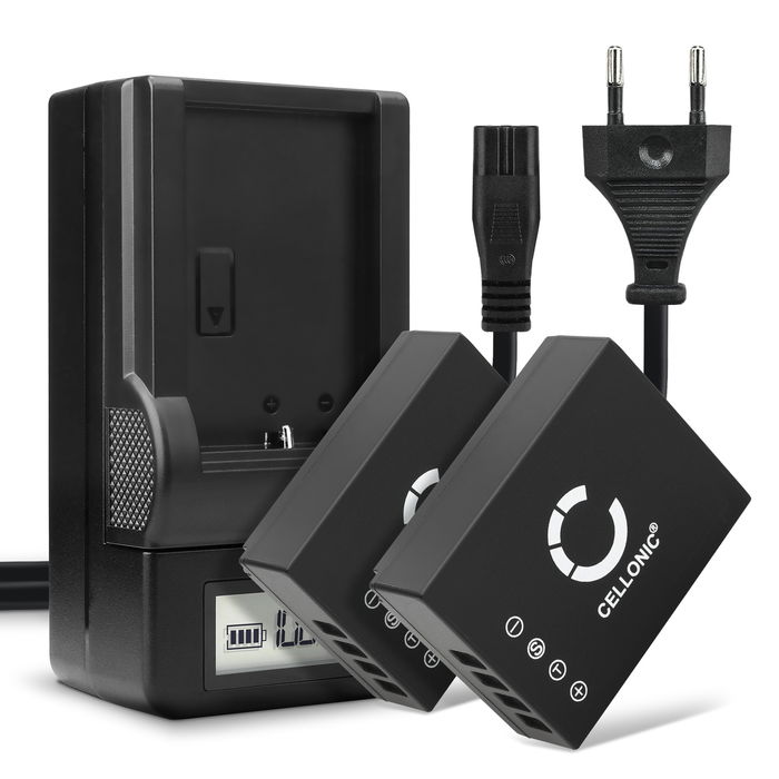 2x FujiFilm NP-W126S Batería 1140mAh 7.2V - 7.4V + Cargador de CELLONIC