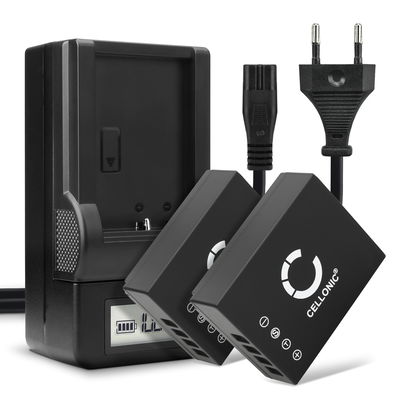 2x Bateria para cámaras Fuji FujiFilm X-T2 X-T20 X-T10 X-T1 X-Pro2 X-Pro1 X-A3 X-A2 X-A1 X-A10 X-E2 X-E2s X-E1 X-A10 - NP-W126 1140mAh + Cargador rápido BC-W126 Baterías recargables