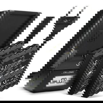 Bateria para Olympus EPL7, Olympus E PL 8, Olympus EM10 Mark II, Olympus Stylus 1, Olympus EPL6, Olympus E450, Olympus EP3, Olympus EPL2 - Batería para Cámaras Olympus BLS50 / BLS5 1000mAh + Cargador rápido BLS-5 BLS-50