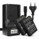 2x Battery 1000mAh+ Charger