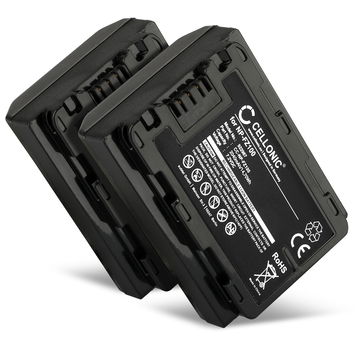 2x Battery for Sony Alpha 7 IV, A6700, A6600, A7C, A7S III, A7R III, A1, A9, 2040mAh from CELLONIC