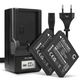 2x Battery 700mAh+ Charger
