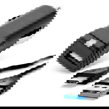 Cargador de coche con LED para móviles Blackview BV9900, BV9800 Pro, BV9700 Pro, BV6800 Pro, BV6600, BV6300 Pro - Cable de carga de 1m, Cargador rápido 5V, 3A, 3000mA