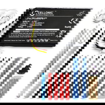 Batería para GPS Garmin Nüvi 42 53 65 2689 2699 2799 - 010-01211-01 - 361-00056-01 (1100mAh) + Juego de herramientas Batería recargable, Batería de repuesto