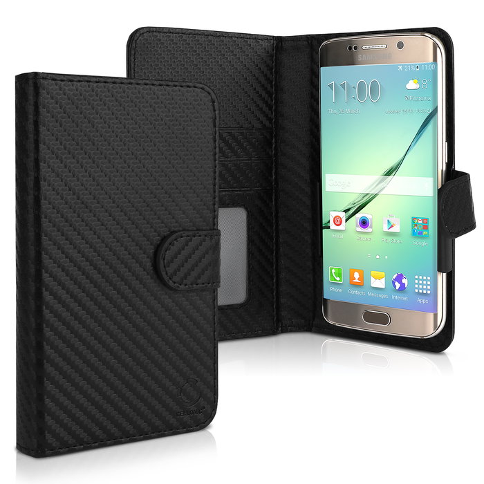 Funda Alcatel One Touch 2008 / 2008D / 2008G Flip Cover Tapa Funda Flip Tipo Libro Flip Case con ranuras para tarjetas  negro Cuero PU