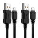 2x Cable de datos EMC-6 12 Pin a USB A, 1m