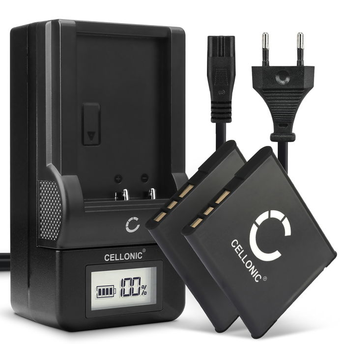 2x Sony Cyber-shot DSC-W690 Batería 580mAh 3.6V - 3.7V + Cargador de CELLONIC