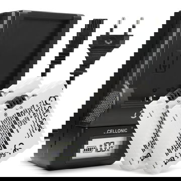 Cargador rápido LC-E8 + Pack 2x Bateria Canon LP-E8 1020mAh - 2 baterías ion litio para camaras DSLR Canon EOS 650D, 700D, 550D, 600D, EOS Kiss X4, X5, X6i, EOS Rebel T2i, T3i, T4i, T5i