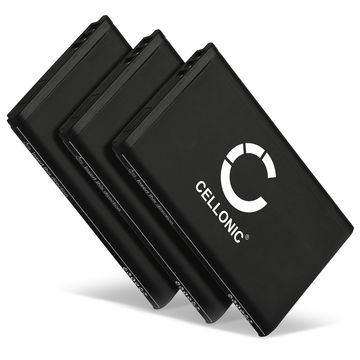 3x Bateria Telekom A051,10000058 1200mAh - , Batería larga duración para teléfonos Telekom Sinus 806, Snom M65, Telefunken FHD 170/5