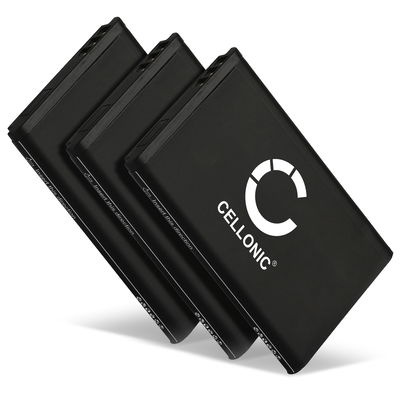 3x Bateria Telekom A051,10000058 1200mAh - , Batería larga duración para teléfonos Telekom Sinus 806, Snom M65, Telefunken FHD 170/5