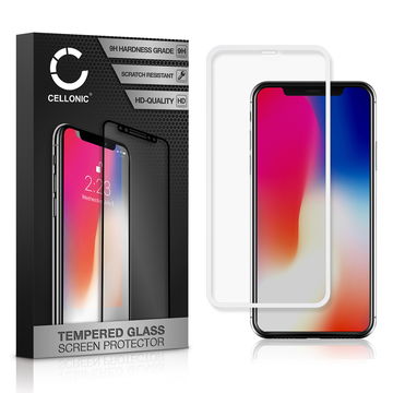 Protector pantalla móvil Apple iPhone 11 Pro / iPhone X / iPhone Xs autoadhesivo de CELLONIC - Screen protector, (Calidad HD / 3D Full Cover / 0,33mm / 9H)