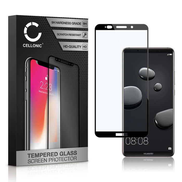 Protector pantalla móvil Huawei Mate 10 Pro autoadhesivo de CELLONIC - Screen protector, (Calidad HD / 3D Full Cover / 0,33mm / 9H)