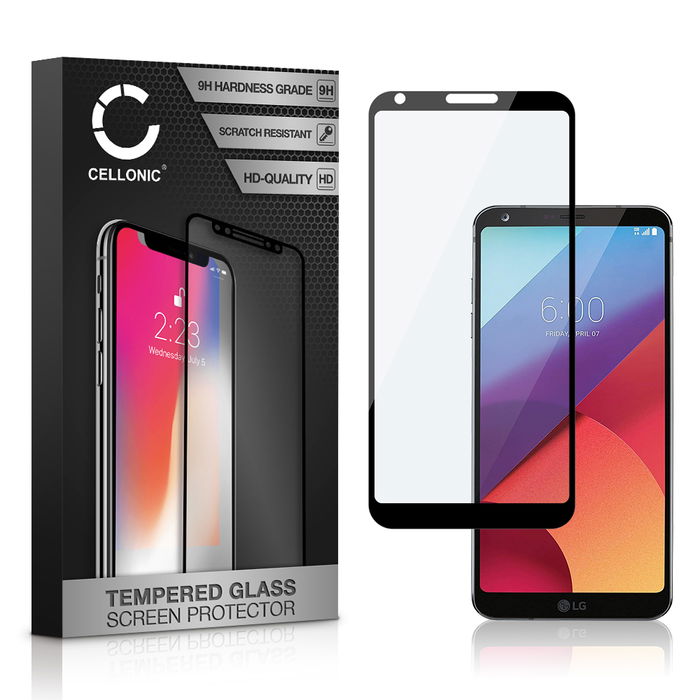 Protector pantalla móvil LG G6 autoadhesivo de CELLONIC - Screen protector, (Calidad HD / 3D Full Cover / 0,33mm / 9H)
