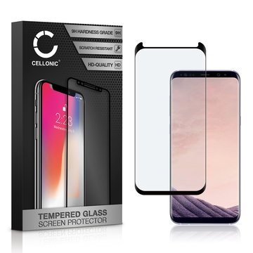 Protector pantalla móvil Samsung Galaxy S8 Plus (SM-G955 / SM-G955F) autoadhesivo de CELLONIC - Screen protector, (Calidad HD / 3D Case-friendly / 0,33mm / 9H)