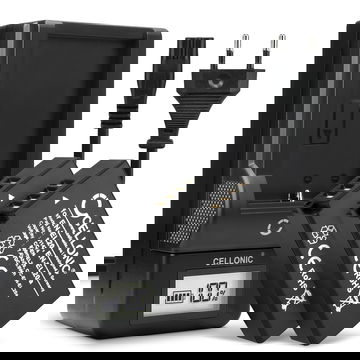 2x Bateria Nikon EN-EL20a / EN-EL20 800mAh + Cargador rápido Nikon MH-29 / MH-27 para cámaras Nikon CoolPix P1000 P950, Nikon 1 J1, Blackmagic Pocket Cinema