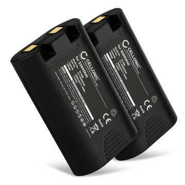 2x Batería de impresoras DYMO LabelManager 360D, 420P, Rhino 4200, 5200, 3M PL200 - Batería gran capacidad 1600mAh 7.2V - 7.4V S0895840,W002856 para impresoras de fotos e impresoras de etiquetas