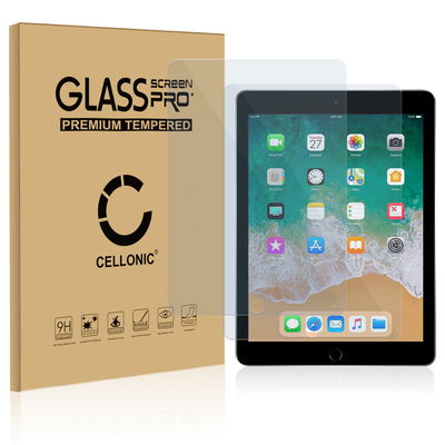 2x Protector de pantalla tablet Apple iPad Air 2 / iPad Pro 9.7" / iPad 5 / iPad 6 de CELLONIC - (Calidad HD / 2.5D / 0,33mm / 9H), Tablet Screen protector, Tempered glass, Cristal templado