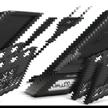 2x Bateria para cámaras Canon Digital IXUS 300 330 400 430 500 IXUS V V2 V3 S100 NB1L CB2LS - NB-1LH NB-1L 830mAh + Cargador rápido CB-2LSE CBC-NB1 Baterías recargables