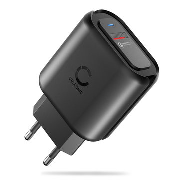 Cargador USB pared para teléfono móvil tableta auriculares con QC Quick Charge 3.0 24W - 3A, cargador rápido USB Adaptador enchufe USB para tomas EU Estación de carga USB adaptador de corriente USB