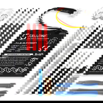 Batería para GPS TomTom Start 20 / Start 25 - 1ICP6/34/36 AHA11108001 ALHL03708003 VF3k (700mAh) + Juego de herramientas Batería recargable, Batería de repuesto