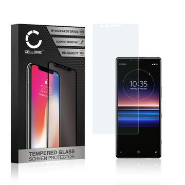 Protector pantalla móvil Sony Xperia 1 autoadhesivo de CELLONIC - Screen protector, (Calidad HD / 3D Full Cover / 0,33mm / 9H)
