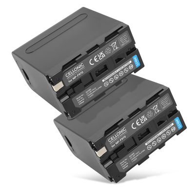 2x Batería para Sony HXR NX 100, NEX FS700R, FS700RH, HVR-Z1, HVR-V1 10050mAh USB-Out 2.4A de CELLONIC