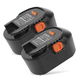 2x Battery (3000mAh, 14.4V)