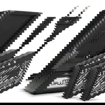 2x Bateria para cámaras Olympus OM-D E-M1 Mark II, OM-D E-M1X - BLH-1 2000mAh + Cargador rápido BCH-1 Baterías recargables