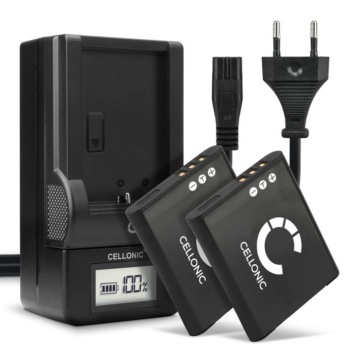 2x Battery + Charger Set for Olympus XZ-1 LS 100 VG 170 SZ15 mju 1010 SP800 TG 870 TG850 Li-50B