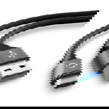 Cable USB para Nikon D6 Z 5 - Cable de Carga y Datos 2m 3A gris Nylon