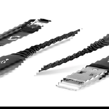 Cable USB para Samsung ST93 / NX200 / MV800 / WB750 / ST96 / ST94 / ST76 - Cable de Carga y Datos 1m 2.4A negro Nylon