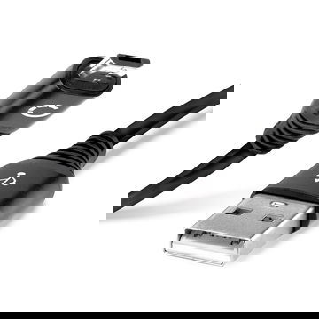 Cable USB para Pentax KP Efina K-1 K-70 K-S1 K-S2 Optio LS465 S1 Ricoh WG-30 WG-50 - Cable de Carga y Datos 1m 2.4A negro PVC