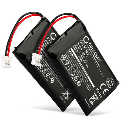2x Bateria Dualshock LIP1522 1000mAh - LIP1522, Batería recargable para consolas / mandos Dualshock PS4 Controller