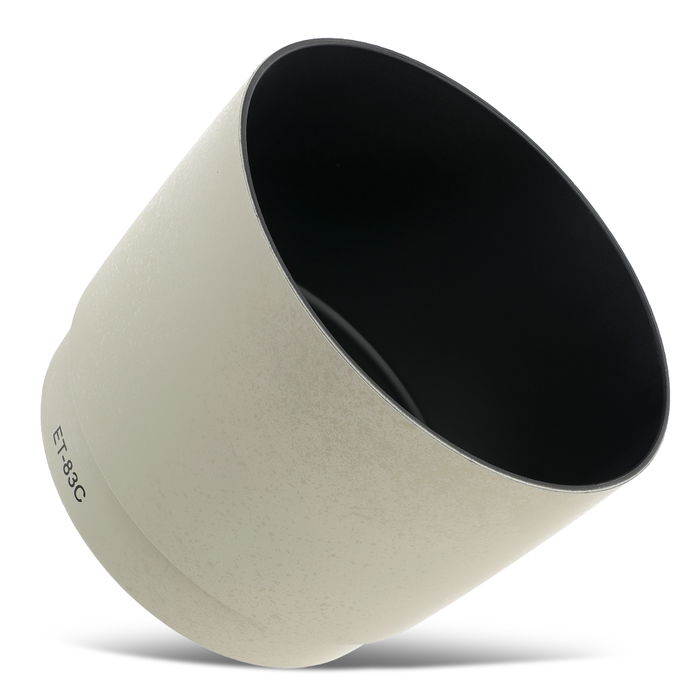 ET-83C Camera Lens Hood for Canon EF 100-400 mm 1:4,5-5,6L IS USM, EF 100-400 mm 1:4,5-5,6L II IS USM - Plastic Bayonet Flower / Tulip / Petal Lens Shade from CELLONIC