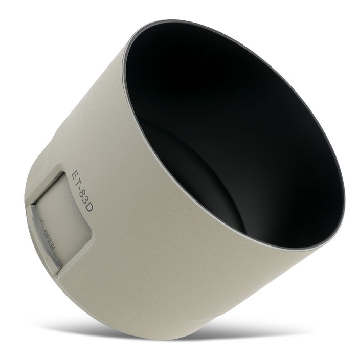 ET-83D Camera Ø 77mm Telephoto Lens Hood for Canon EF 100-400 mm 1:4.5-5.6L IS II USM - Plastic Bayonet Cylindrical / Round Lens Shade from CELLONIC