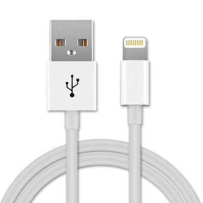 Cable USB para auriculares AirPods / AirPods 2 / AirPods 3 / AirPods Pro / Airpods Max - Cable de Carga y Datos 1m blanco 