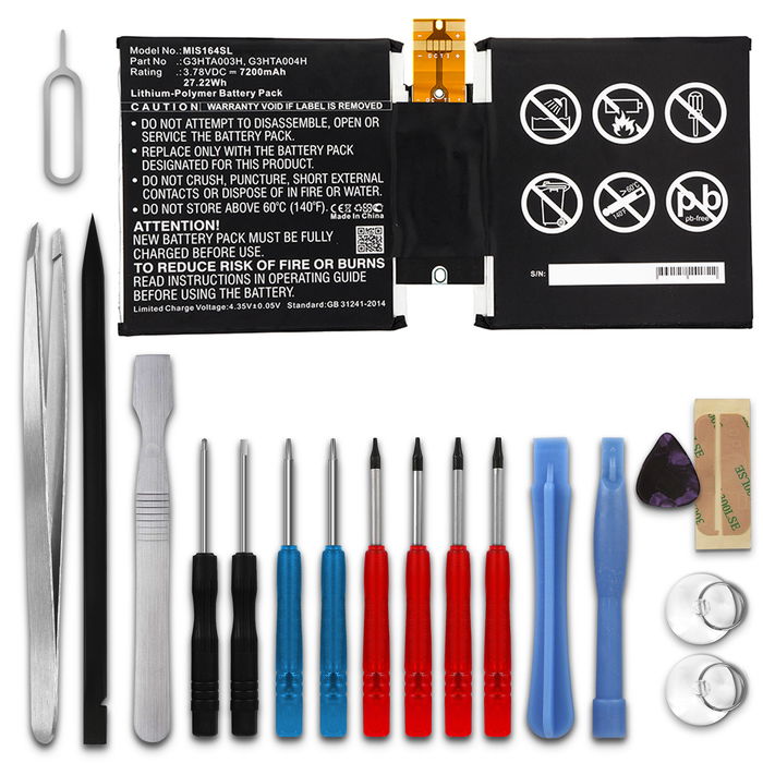 Microsoft Surface 3 1645 Battery + Tool-kit 7200mAh from subtel