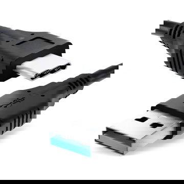 Cable de datos (CONECTOR LARGO) para Ulefone Armor 10 5G, 9, 9E, 8, 7, 7E, 6, 6E, 6S, 3, 3W, 2, X8 - 1m, 3A Cable USB Cable Data, negro