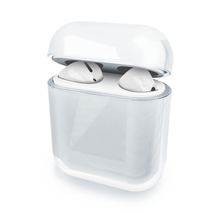 subtel Funda transparente para Apple AirPods AirPods 2, Funda para AirPods y para estuche de carga AirPods - Funda para auriculares inalámbricos