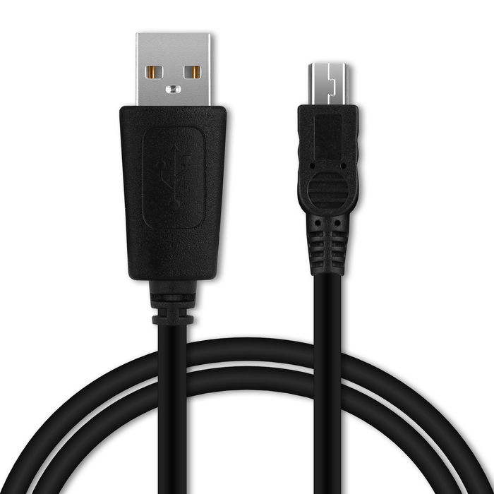 Cable USB para Jimwey GPS Navigation 5", 7",9" (2018, 2019) - Cable de Carga y Datos 1m 1A negro PVC