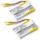 2x Battery 250mAh