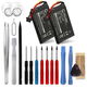 2x Batería 1100mAh + Juego de herramientas